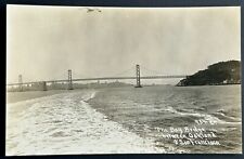 Bay Bridge. San Francisco & Oakland. Real Photo Postcard. RPPC. Vintage. picture