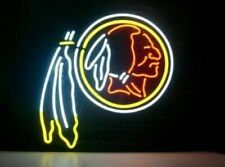 Washington Redskins Man Cave 14x14 Neon Light Sign Lamp Bar Open Wall Decor picture