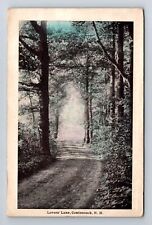 Contoocook NH-New Hampshire, Lovers' Lane, Antique, Vintage Postcard picture