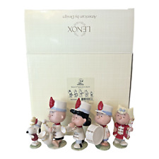 LENOX PEANUTS MARCHING BAND 5 piece SNOOPY Lucy SALLY Linus  NEW in BOX with COA picture