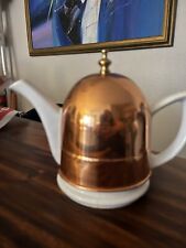 Vintage Stuart Hart Korea Copper Insulated Cozy Covered Ceramic Teapot  Kettle picture