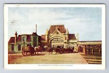 Chicago IL-Illinois, Entrance to Stock Yards, Souvenir Vintage c1908 Postcard picture