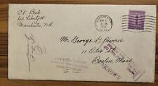1941 Letter From C F Bick Manchester, NH Seeking Engraving Job in Boston, MA picture