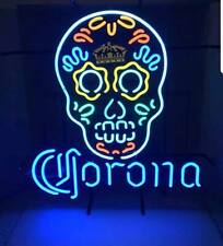 Corona Dia De Los Muertos Hanuted Skull Neon Light Sign 24