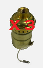 LAMP SOCKET (3-PACK)  Lamp Repair  Brass Replacement PULL TYPE  Various Qtys picture