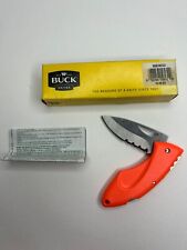 NIB 2009 Buck Juno Made In USA  433ORX-B Folding Lock Back Knife Orange 4 1/8