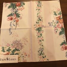 Ralph Lauren Home Collections Old Court Floral Pink Fabric Sample 100% Cotton picture