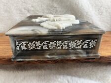 Vintage Incolay Horse Theme Jewelry Box As/Is picture