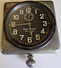 Vintage Antique large Waltham Automobile Car Clock , 8 Day picture
