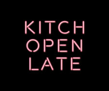 Kitch Open Late Pink Neon Light Sign 20