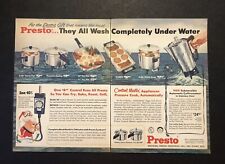 1950’s Presto Pan & Coffee Maker Christmas Santa Colorful Magazine Print Ad picture