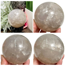 Blue Rose Quartz with Dendrites Sphere Healing Crystal Ball 741g 80mm picture