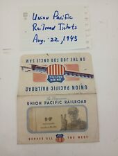 Aug 1943 UNION PACIFIC RAILROAD TICKETS PASSSENGER Prices Org Envelopes to&From picture