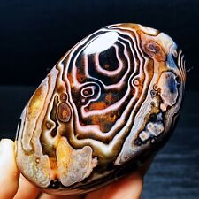TOP 305G Natural Polished Silk Banded Agate Lace Agate Crystal Madagascar  L1854 picture