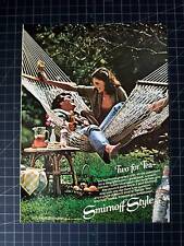 Vintage 1979 Smirnoff Vodka Print Ad picture