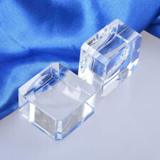 10PCS Glass Sphere Square Dimple Blocks Crystal Ball Display Base Stand Holder A picture