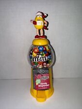 M &M Collectibles  Yellow M&M Man Christmas Candy Dispenser 2007 With Tag picture