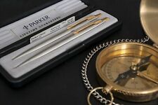 Golden Beauty - 14K Gold Parker Classic Stainless Steel vintage pen set picture