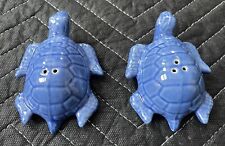 Andrea By Sadek Salt And Pepper Shakers Turtle Blue Porcelain Table Decor picture