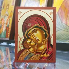 Mother of God Sweet Kiss Greek Orthodox Icon Handpainted Byzantine picture