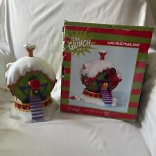 The Grinch Dr. Seuss Whoville Department Dept 56 Music Shop Lamp With Box WORKS picture