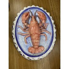 Lobster Ceramic 3D Jello Mold Gourmet Himark 80s Vintage Wall Decor Dish picture
