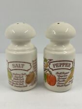 Vintage Avon Salt Pepper Shaker Set Vegetable Harvest Country Kitchen 1980 picture