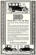 c1918 REO MOTOR CAR COMPANY AUTOMOBILE MICHIGAN VINTAGE ADVERTISEMENT Z357 picture