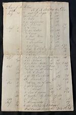 1832 Reverend J.B. Wilcox GENERAL STORE Ledger Page to J.B. Halsted & Co picture