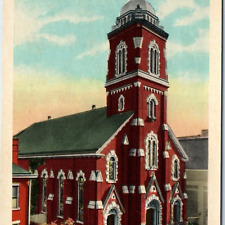1939 Parkersburg WV St Francis Xaviers Catholic Church Chapel Bell Tower PC A237 picture