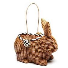 Brand New Mackenzie Childs Courtly Check Basket Bunny picture