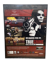 True Crime Streets of L.A. PS2 Xbox PC 2003 Vintage Print Ad Official Art Framed picture
