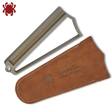 Spyderco Webfoot Sharpener with ABS Base, Suede Pouch 308CBN - Authorized Dealer picture
