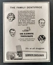 1928 S.S. White Tooth Paste Advertisement picture