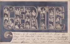 Vintage Gertie Millar 1908 Postcard British Actress Large GERTIE Lettering picture