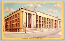 Hartford Conneticut United States Post Office Linen 1951 Cancel Wob Pm Postcard picture