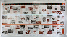 HUGE Harley-Davidson 100 Years of Harley History Poster Motor Co Timeline NOS picture