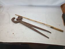 Antique vintage rare Armstrong type blacksmith adjustable pipe wrench tool Os picture