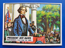 1962 Topps Civil War News  Card Number 2 President Jeff Davis NM/MT picture