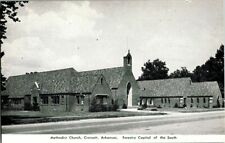 1950'S. CROSSETT METHODIST CHURCH. CROSSETT ARK. POSTCARD DD9 picture