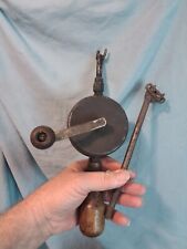 RARE SPARKER INDIANAPOLIS HAND CRANK TOOL WITH WOODEN HANDLE picture