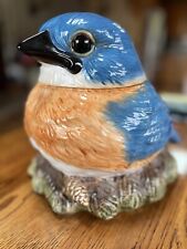 Fat Bluebird Cookie Jar Salt Pepper Shakers By Phillis Driscoll Big Sky Carvers picture
