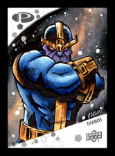 2021 UD Upper Deck Marvel Premier Ivan Rodriguez Sketch 1/1 Thanos JS picture