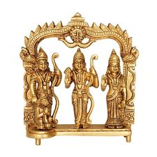 Handicraft Brass Ram Darbar Set Murti Idol Statue  Mandir Home Hindu Religion  picture