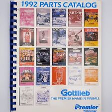 Vintage Gottlieb 1992 Pinball Parts Catalog Arcade Game Schematics Manual Book picture