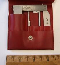 Vintage Lufkin No. 138 Diemakers Square Kit Complete/Pouch USA Made, READ BN2711 picture