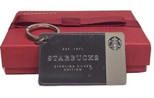 New 2014 Starbucks .925 Sterling Silver Limited Edition Gift Card Keychain $0 picture