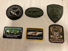 Police , collectors patch set various states 6 pieces full size all new picture
