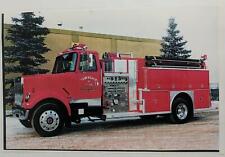 Vintage Firetruck Photo Print, Large 17x11, Township of Flos Fire Dept. Red picture