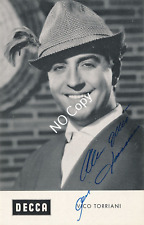 Vico Torriani Autograph Handsiginiert On Autograph Card To 1960 X141 picture